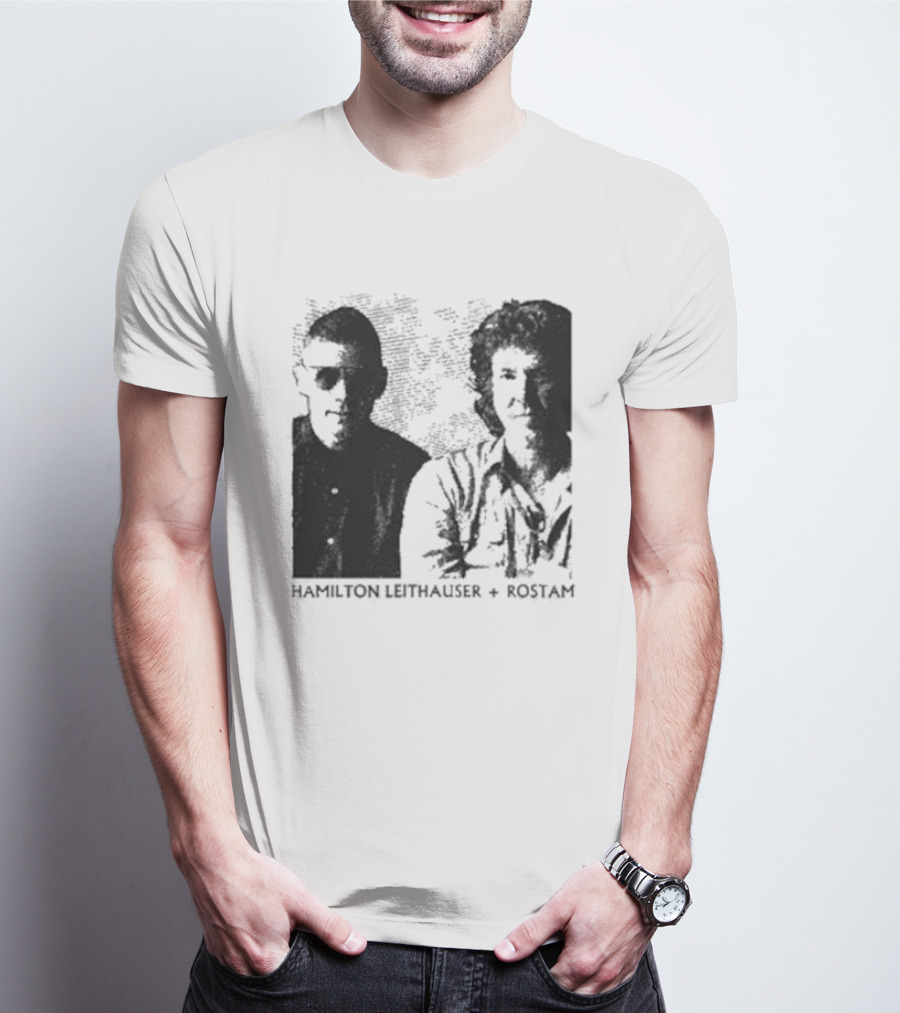 HAMILTON LEITHAUSER ROSTAM Black And White Photo Duo T-Shirt