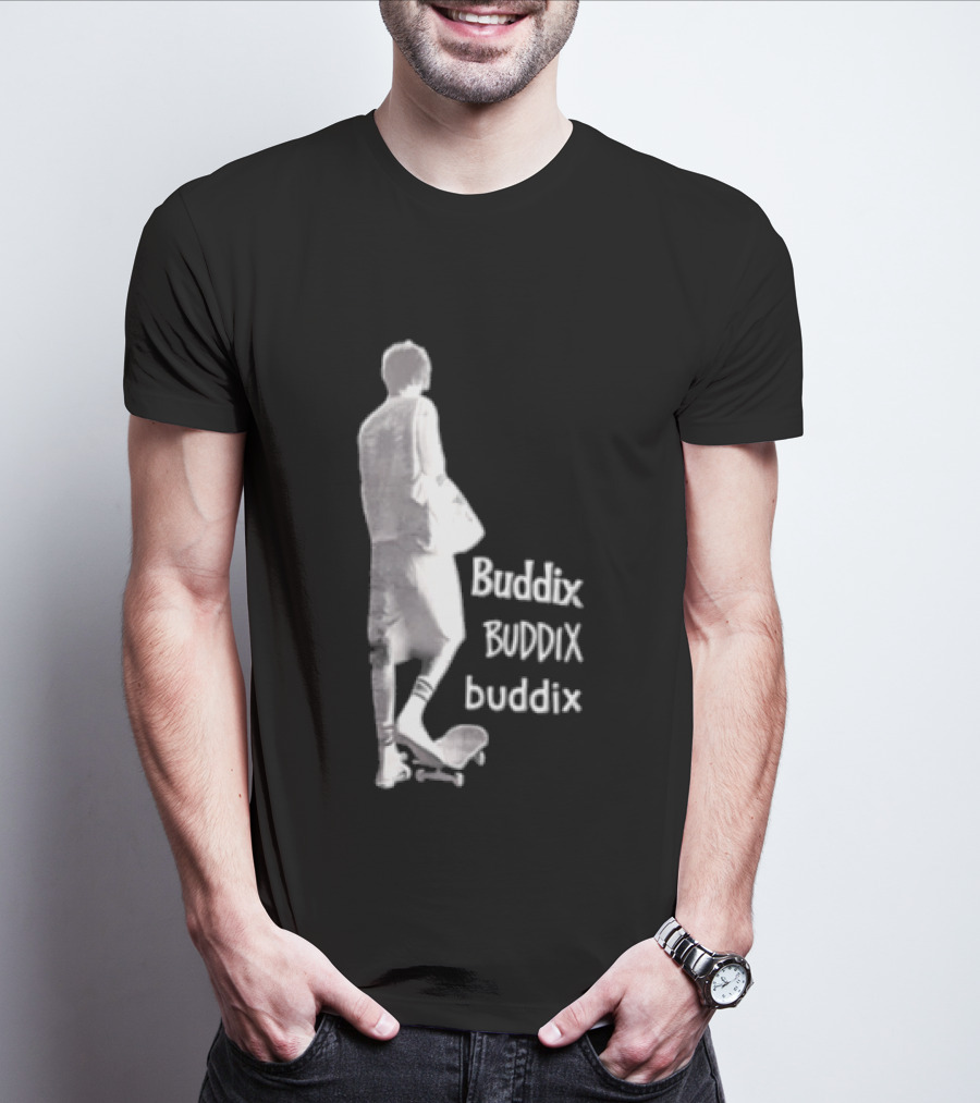 Buddix Person Standing On Skateboard Buddix BUDDIX Buddix T-Shirt