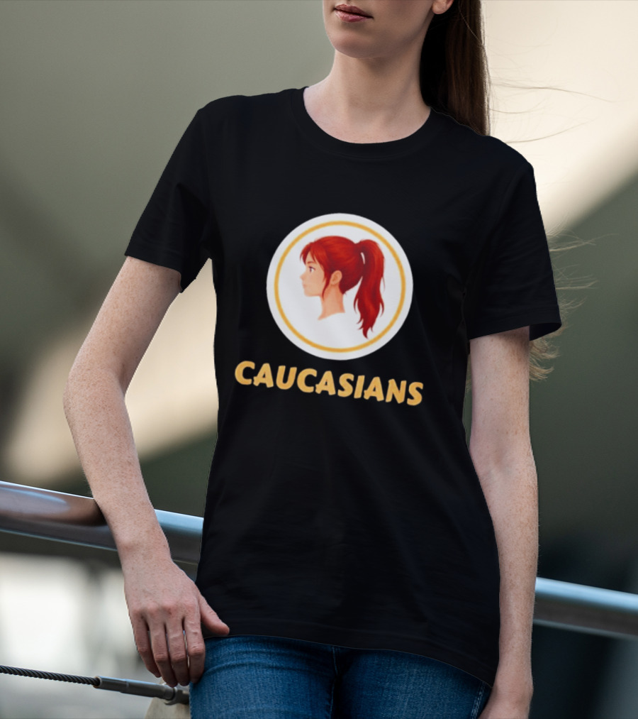 Caucasians Redhead Ponytail Profile T-Shirt