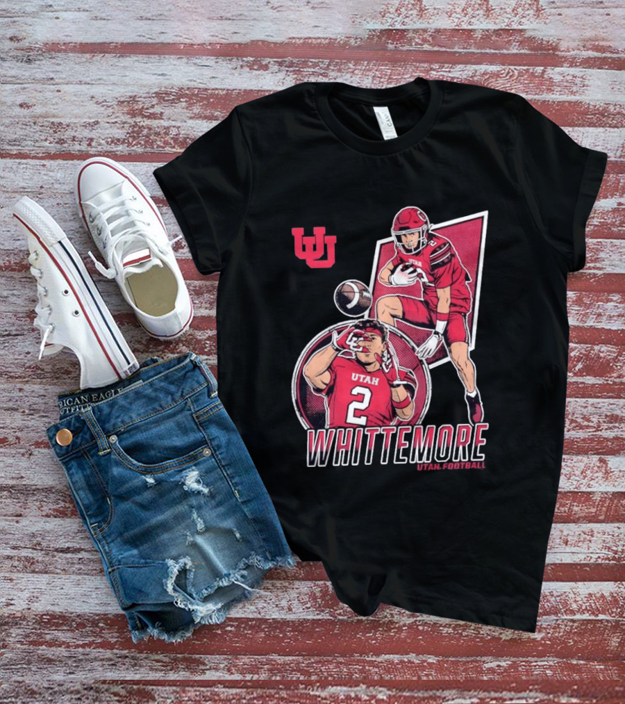 Utah Utes Football Whittemore No 2 Player Collage T-Shirt