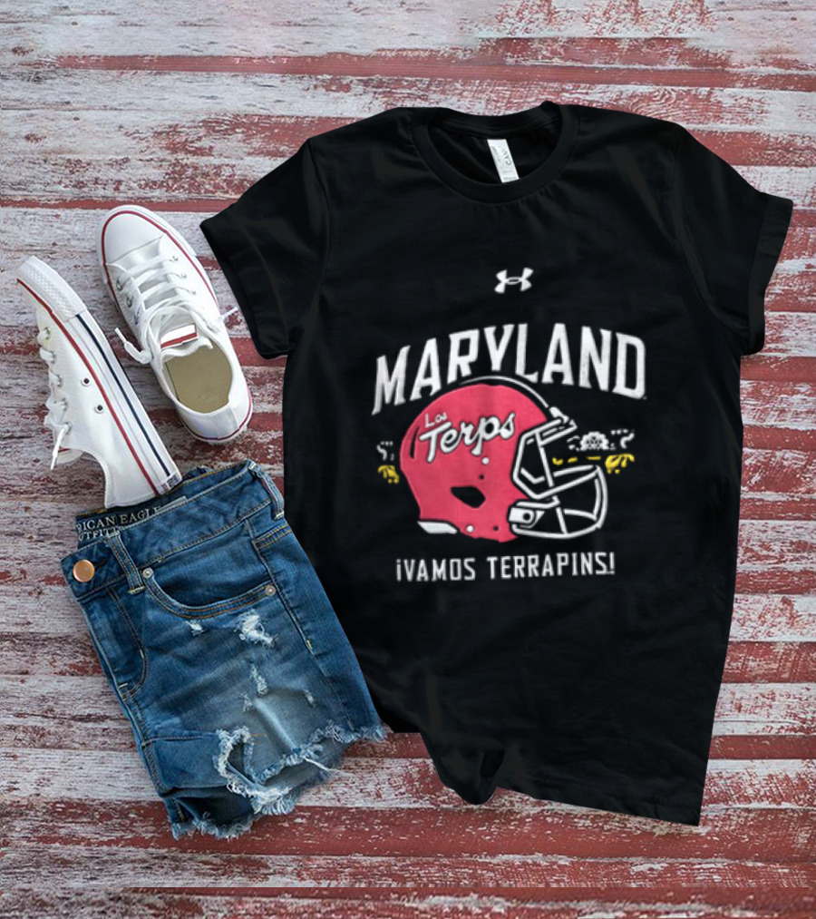Maryland La Terps ¡Vamos Terrapins! Helmet T-Shirt