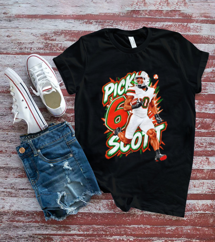 Keionte Scott Pick 6 Scott Miami Hurricanes Football Player T-Shirt