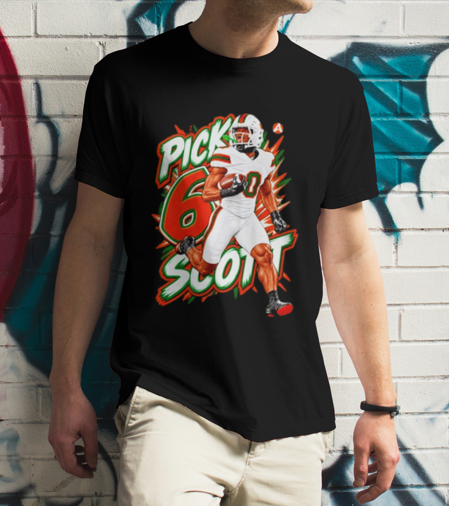 Keionte Scott Pick 6 Scott Miami Hurricanes Football Player T-Shirt