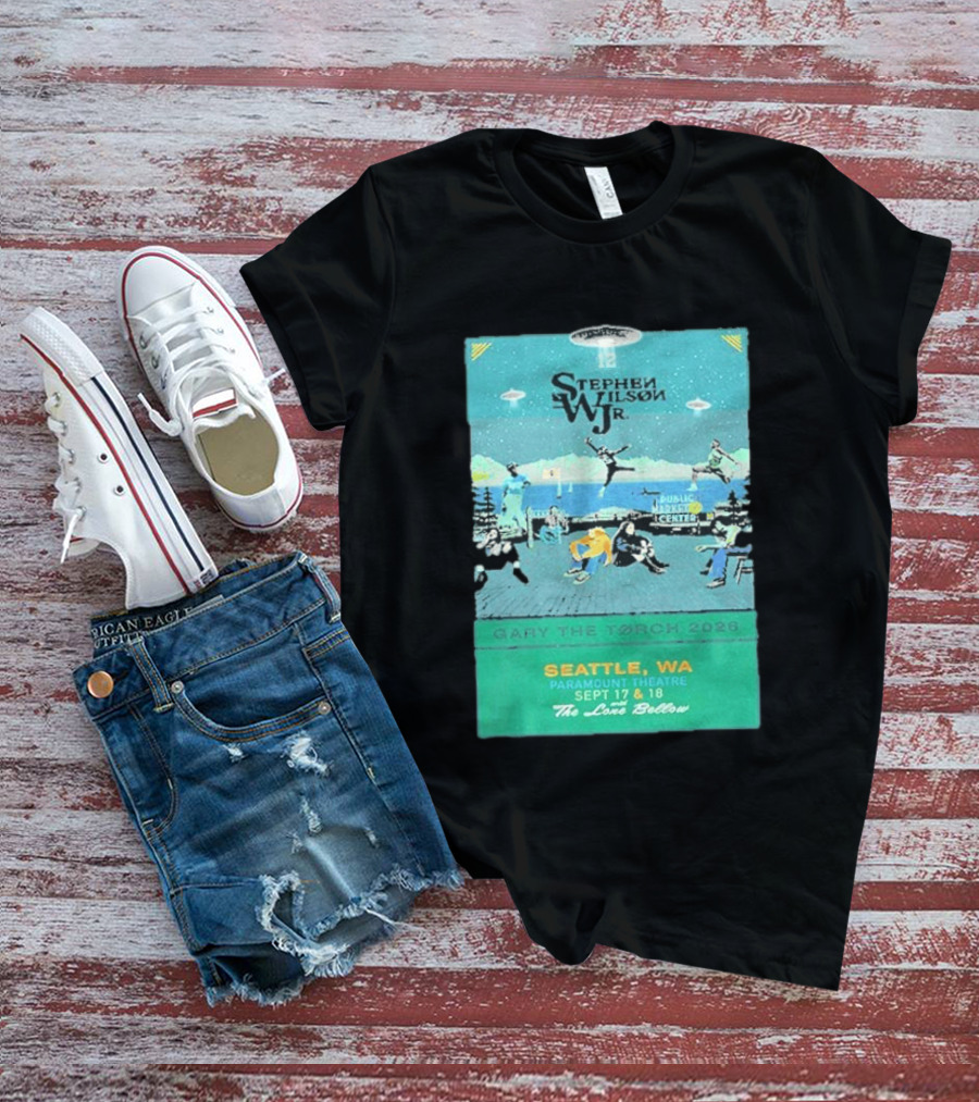Stephen Wilson Jr Carry The Torch 2026 Seattle Paramount Theatre Event September 17 18 Public Market Center Seattle WA T-Shirt
