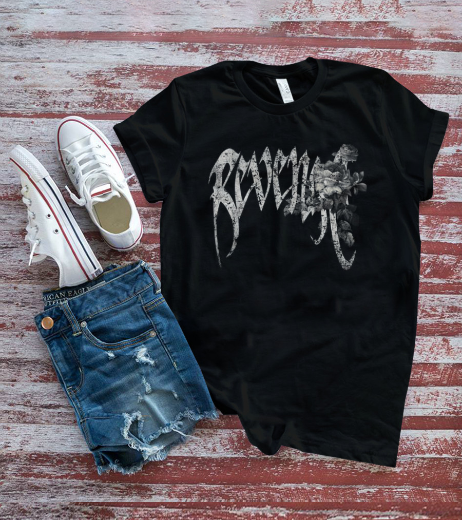 Revenge Store Dark Rose Arch Black T-Shirt