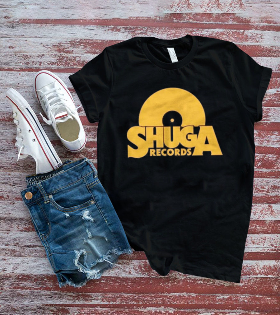Shuga Records Vinyl Icon Retro Style Collection T-Shirt