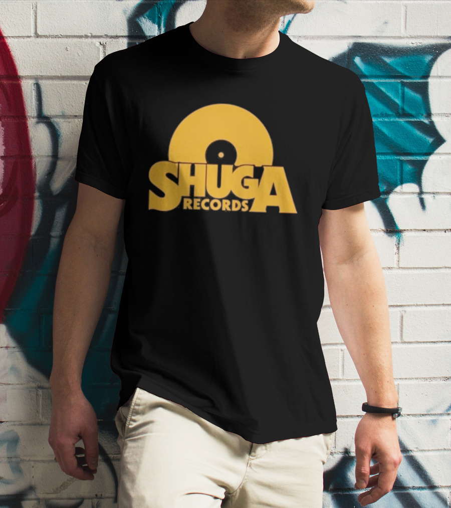 Shuga Records Vinyl Icon Retro Style Collection T-Shirt