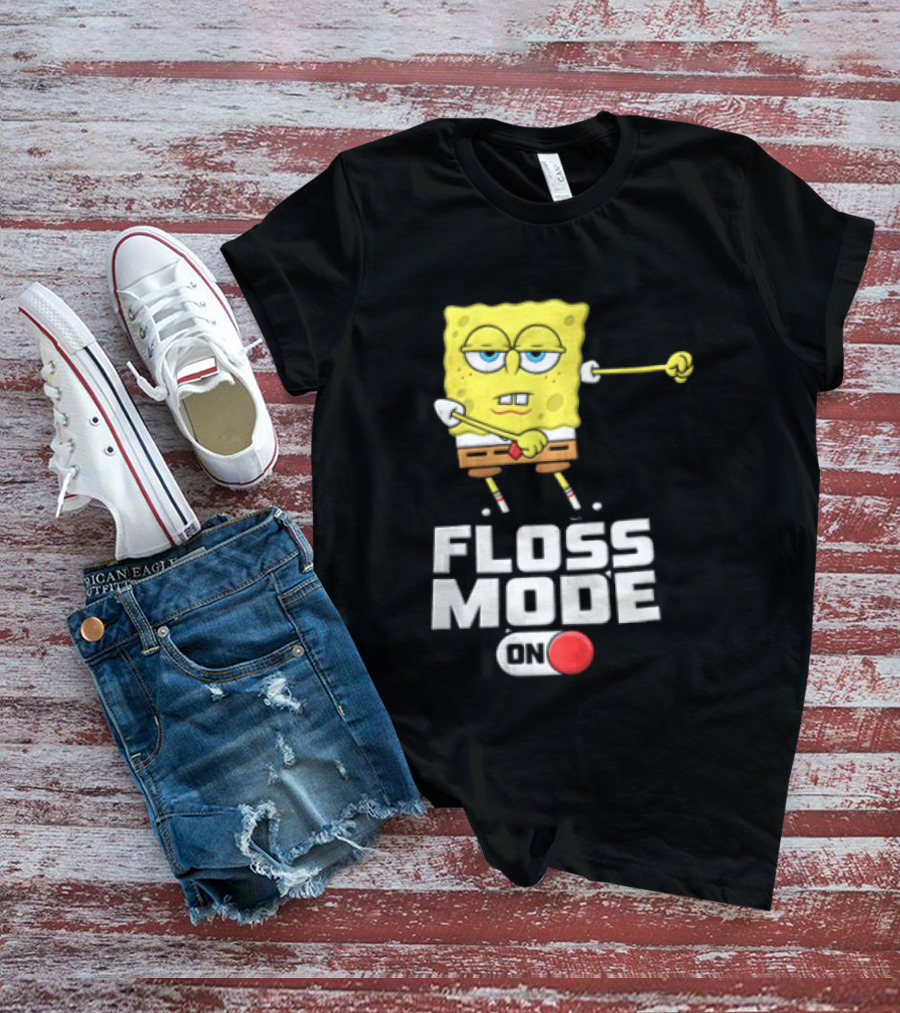 Squarepants Floss Mode On With Dabbing T-Shirt