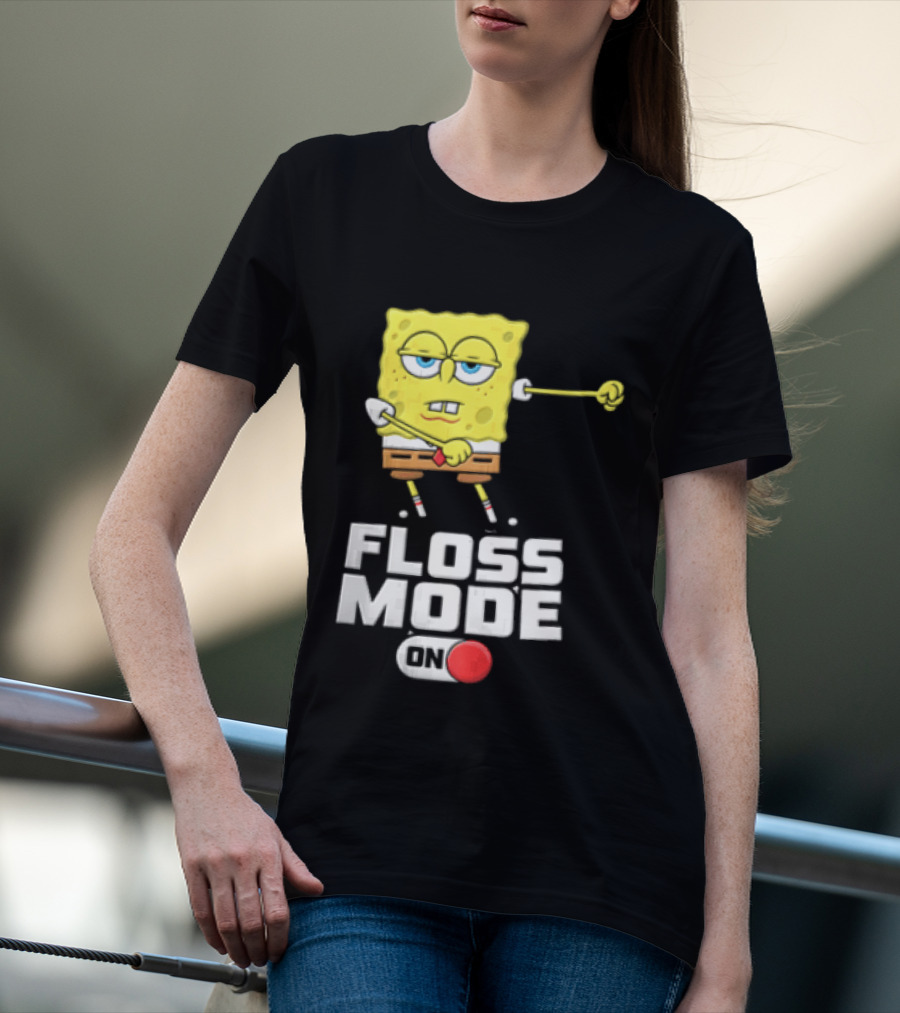 Squarepants Floss Mode On With Dabbing T-Shirt