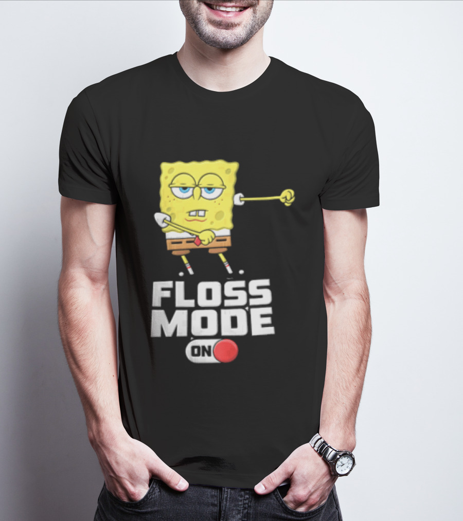Squarepants Floss Mode On With Dabbing T-Shirt
