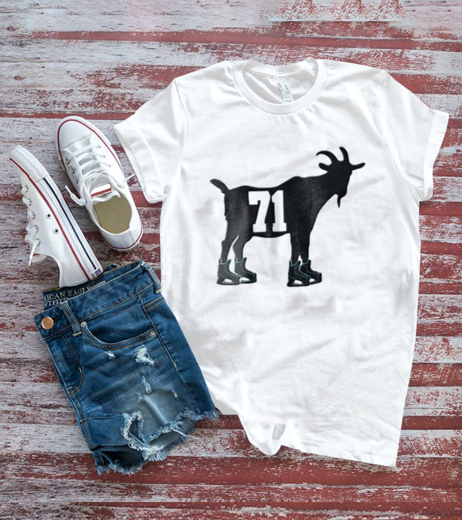 Boston Bruins 71 Goat Ice Skates Attilio Biasca Black T-Shirt