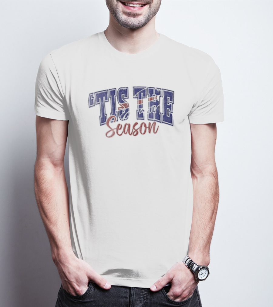 Buffalo Bills Tis The Season Distressed Lettering T-Shirt
