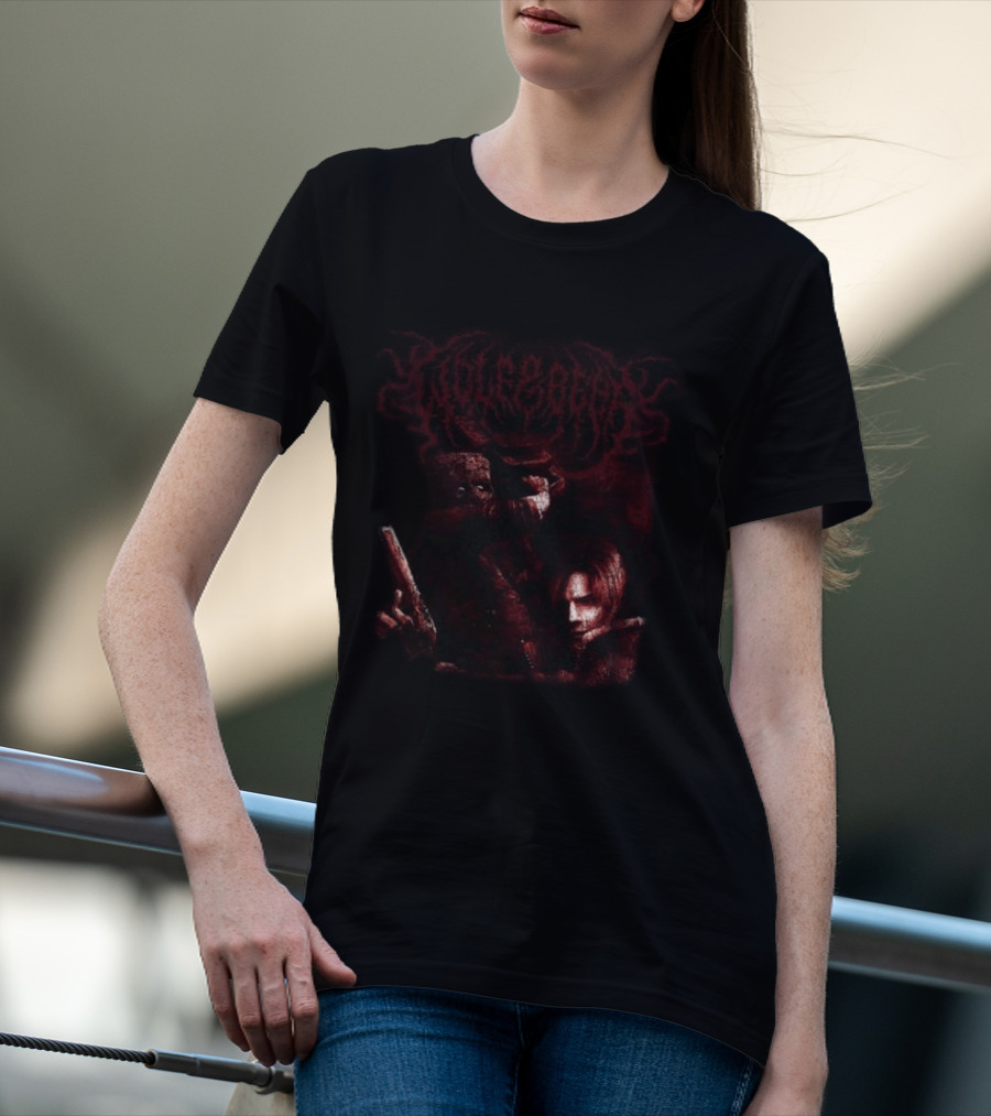 <strong>Wolf & Bear Store Evil Horror Game Character And Villain Dark Art</strong> T-Shirt
