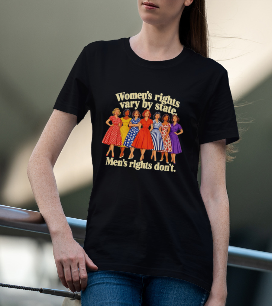 Women's Rights Vary By State Men's Rights Don't Vintage Dresses T-Shirt