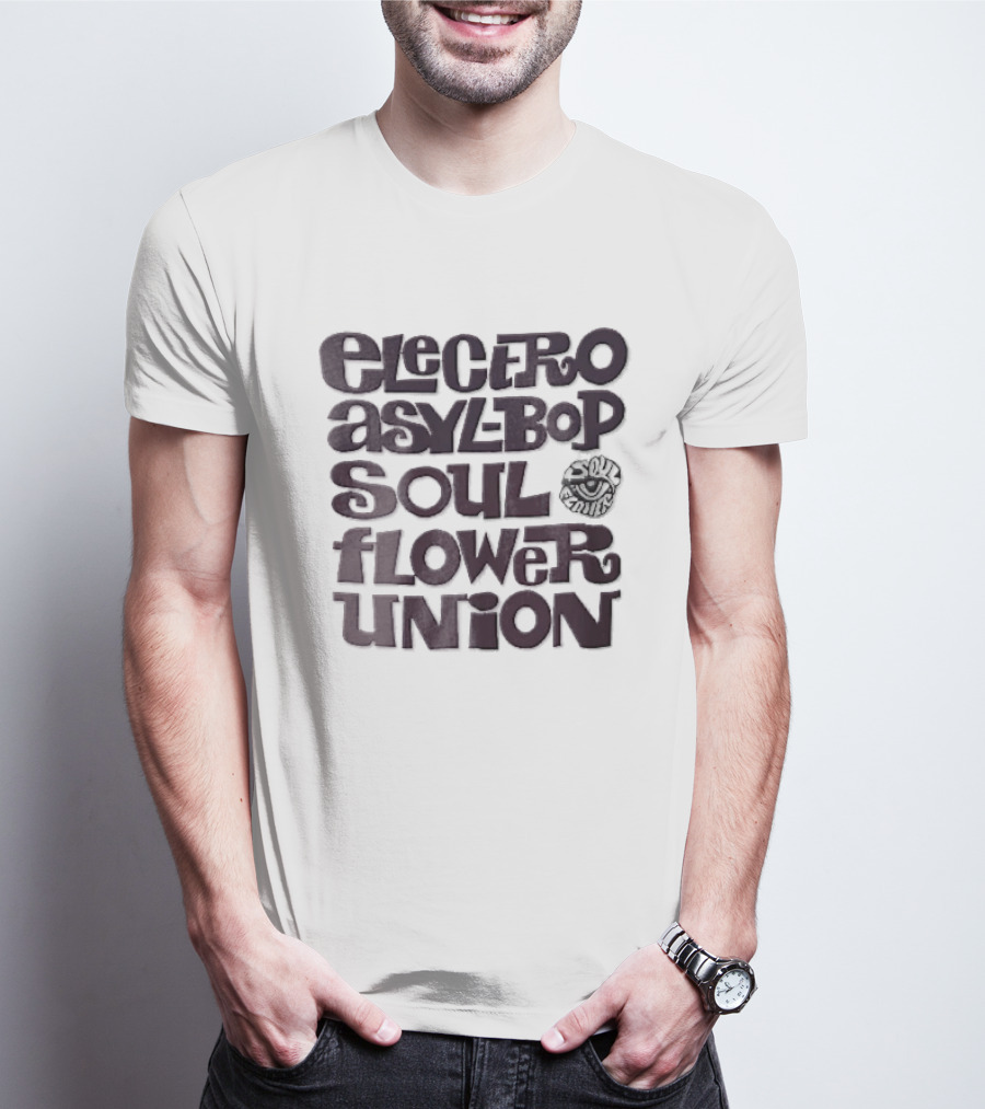 Electro Asylum Bop Soul Flower Union Psychedelic Eye T-Shirt