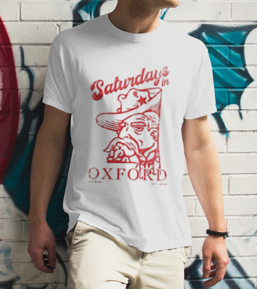 Saturdays In Oxford 2014 Colonel Reb Cowboy Hat Old Row T-Shirt