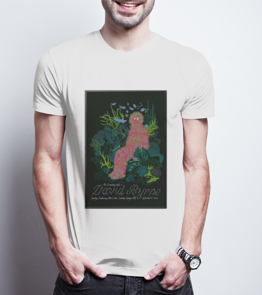 An Evening With David Byrne SPAC Saratoga Springs NY September 17 2026 T-Shirt