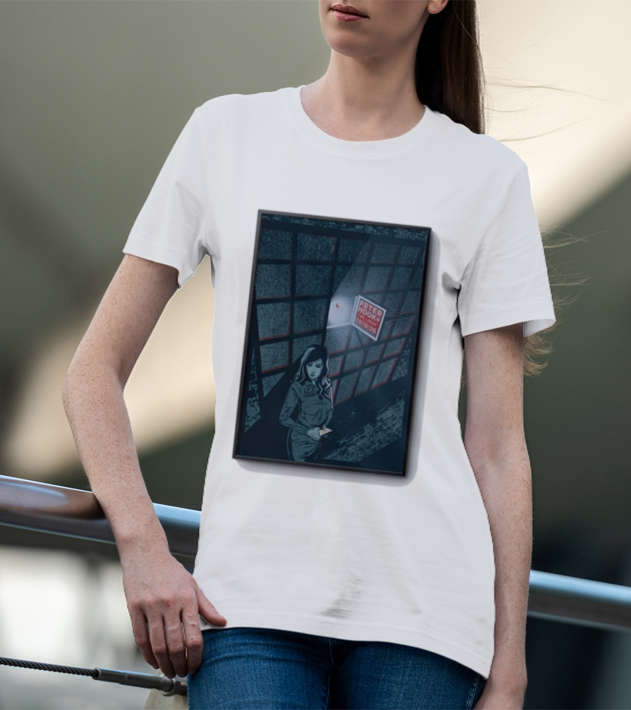 Peter Hook And The Light 9 18 2026 Del Mar CA Tour Woman In Dress Guard غرفة المراقبة T-Shirt