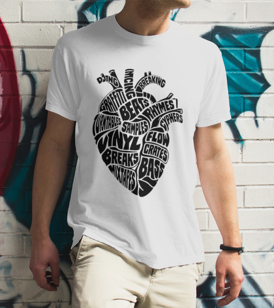 Heartbeat Of Hip Hop Culture Anatomy T-Shirt