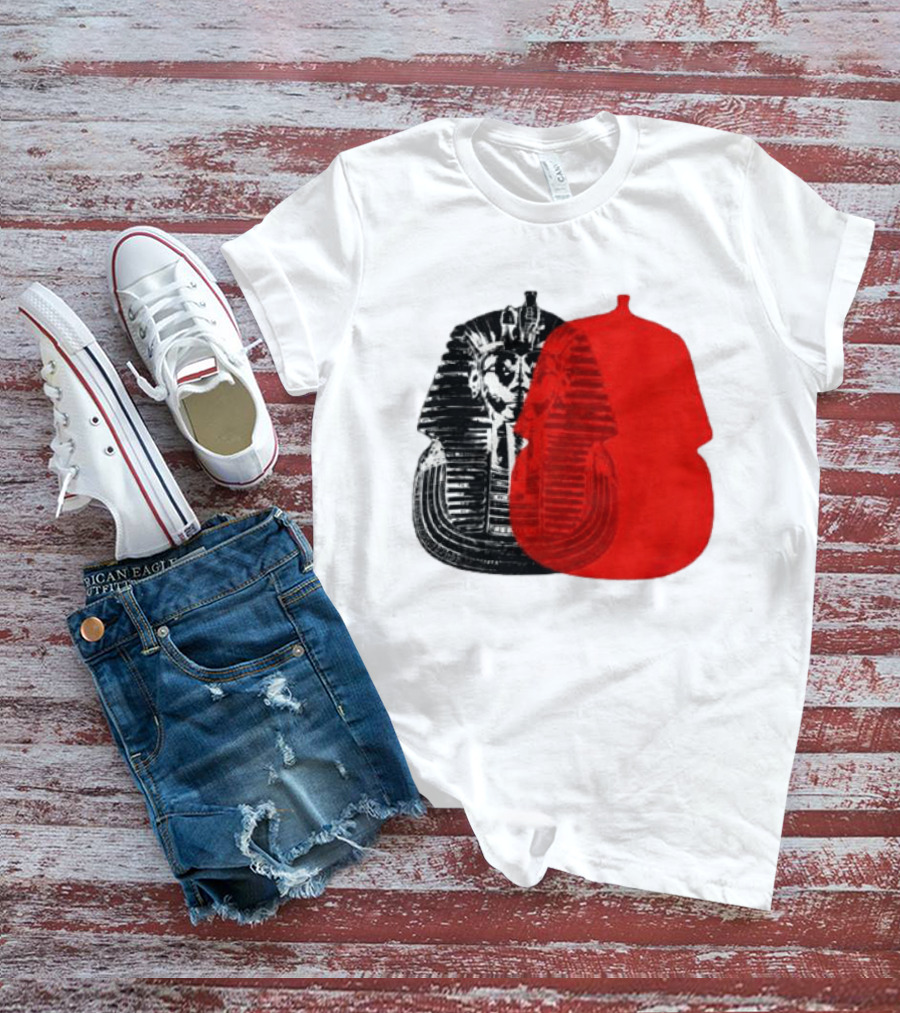 Pyramids Half Marathon Store The Tut Edit Egyptian Pharaoh Mask T-Shirt