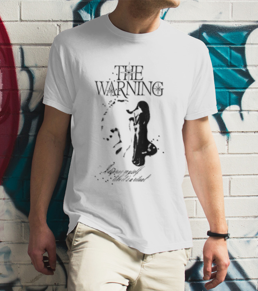 The Warning I Deprive Myself Like Its A Ritual Woman Playing Horn Stars T-Shirt