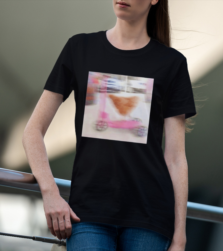 Chicken Riding Pink Scooter T-Shirt