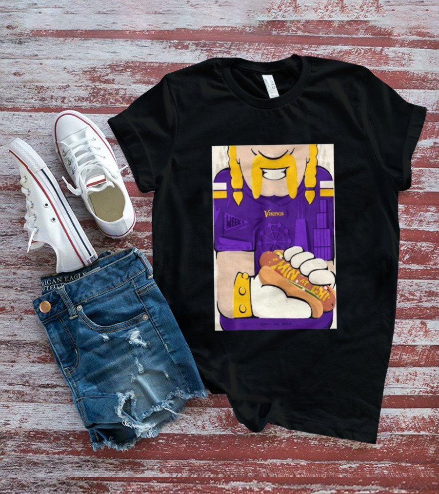 Minnesota Vikings Vs Chicago Bears September 20 2026 Soldier Field Chicago Illinois NFL Week 3 Event T-Shirt