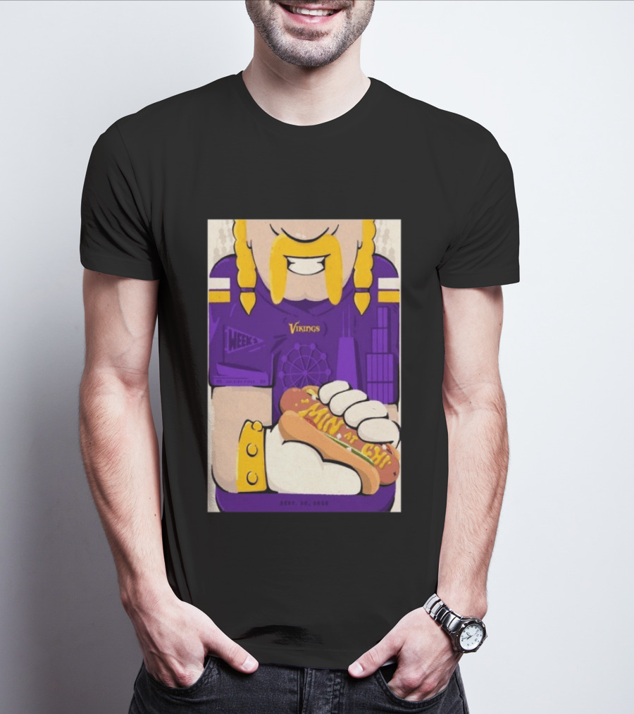 Minnesota Vikings Vs Chicago Bears September 20 2026 Soldier Field Chicago Illinois NFL Week 3 Event T-Shirt