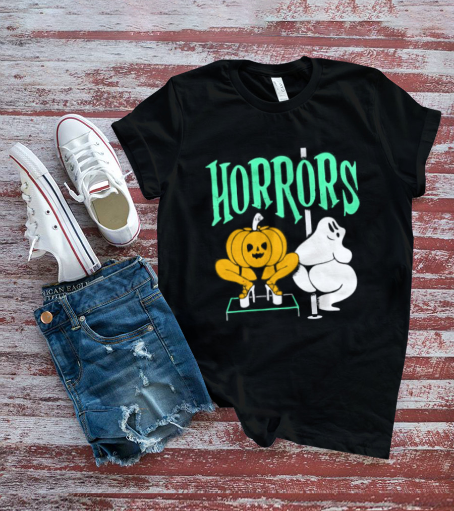 Horrors Halloween Meme Creepy Pumpkin Toilet Humor T-Shirt