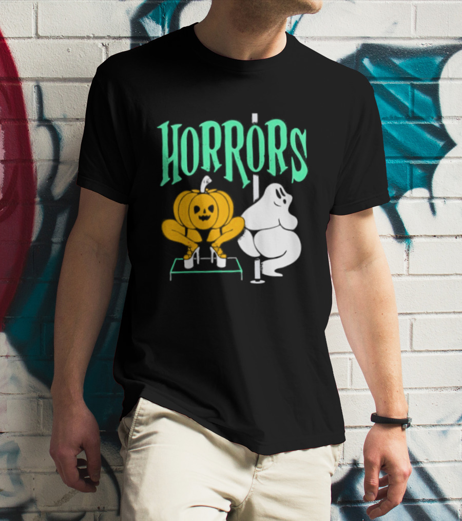 Horrors Halloween Meme Creepy Pumpkin Toilet Humor T-Shirt
