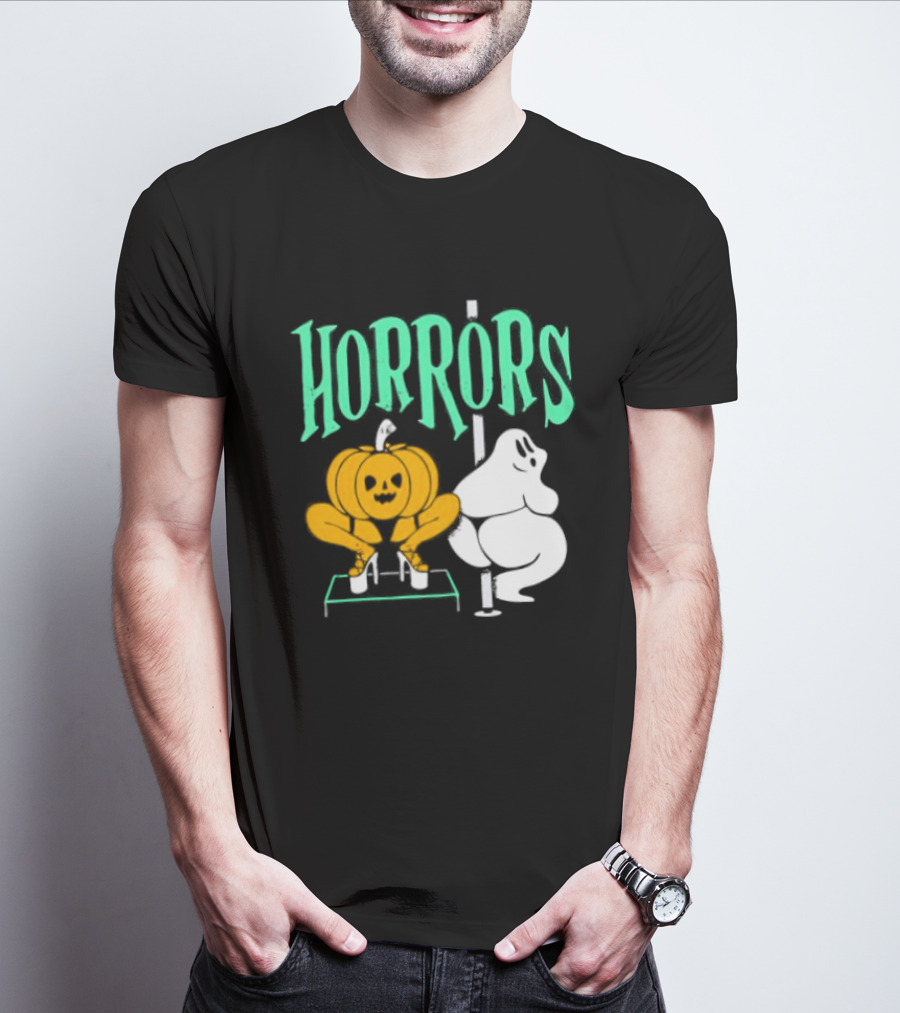 Horrors Halloween Meme Creepy Pumpkin Toilet Humor T-Shirt