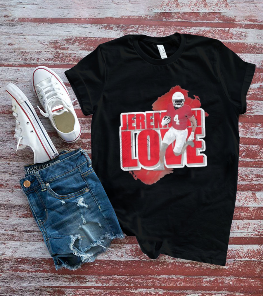 Jeremiyah Love Arizona Cardinals Football Number 4 Player T-Shirt
