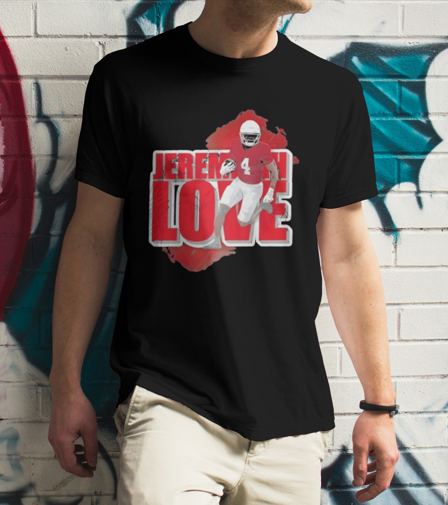 Jeremiyah Love Arizona Cardinals Football Number 4 Player T-Shirt