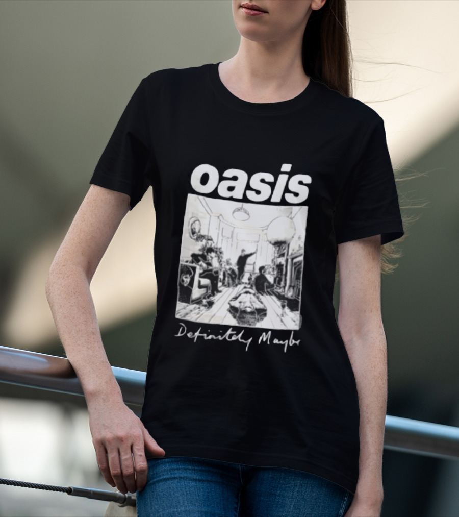 Oasis Definitely Maybe Living Room Scene T-Shirt