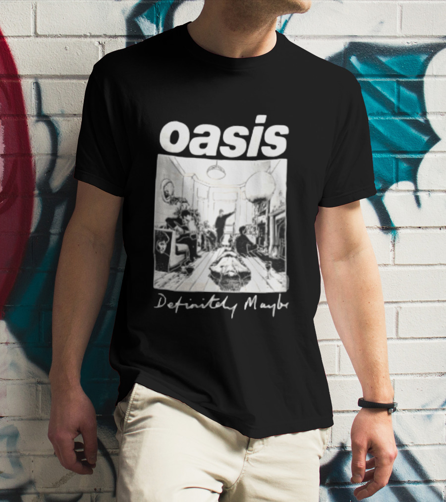 Oasis Definitely Maybe Living Room Scene T-Shirt