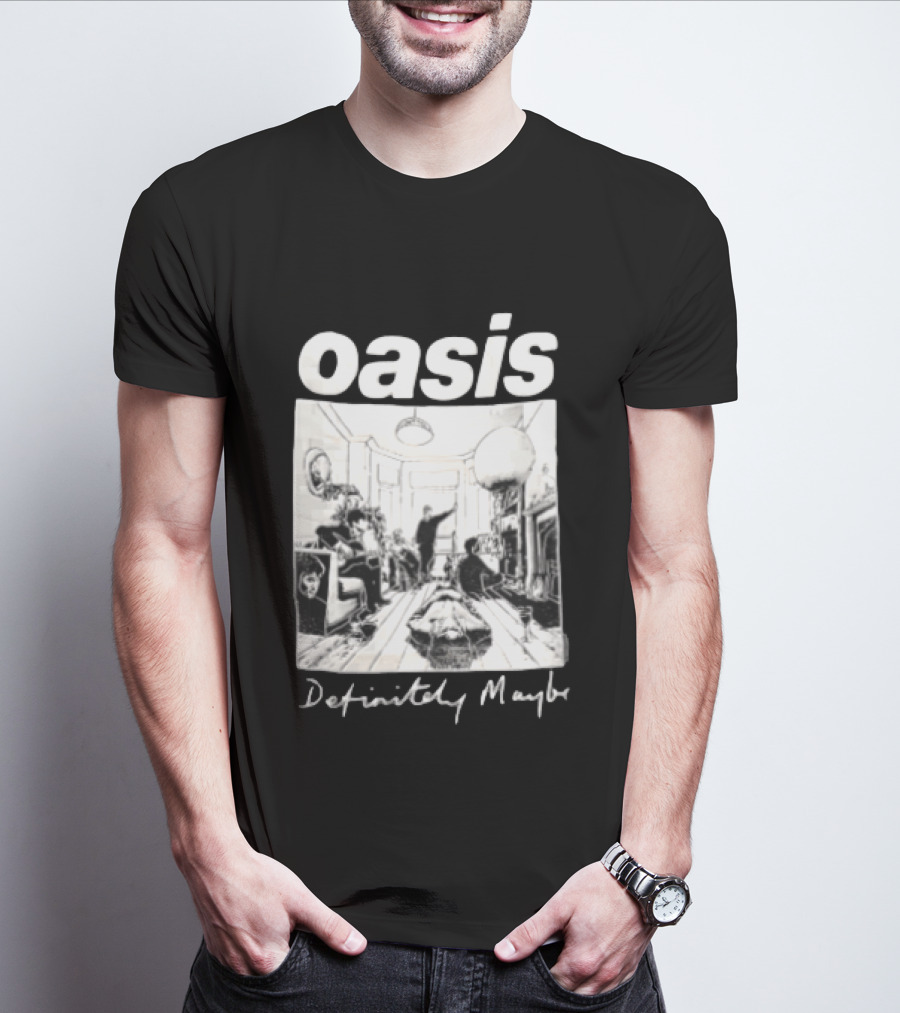 Oasis Definitely Maybe Living Room Scene T-Shirt