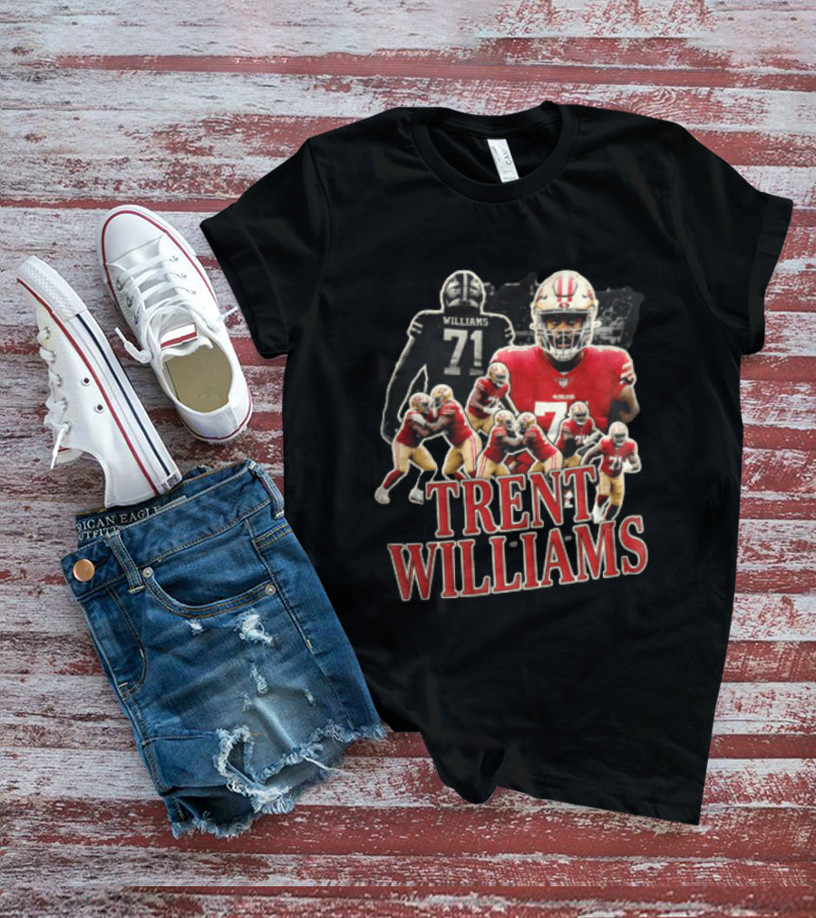 San Francisco 49ers Trent Williams Number 71 Action Poses T-Shirt