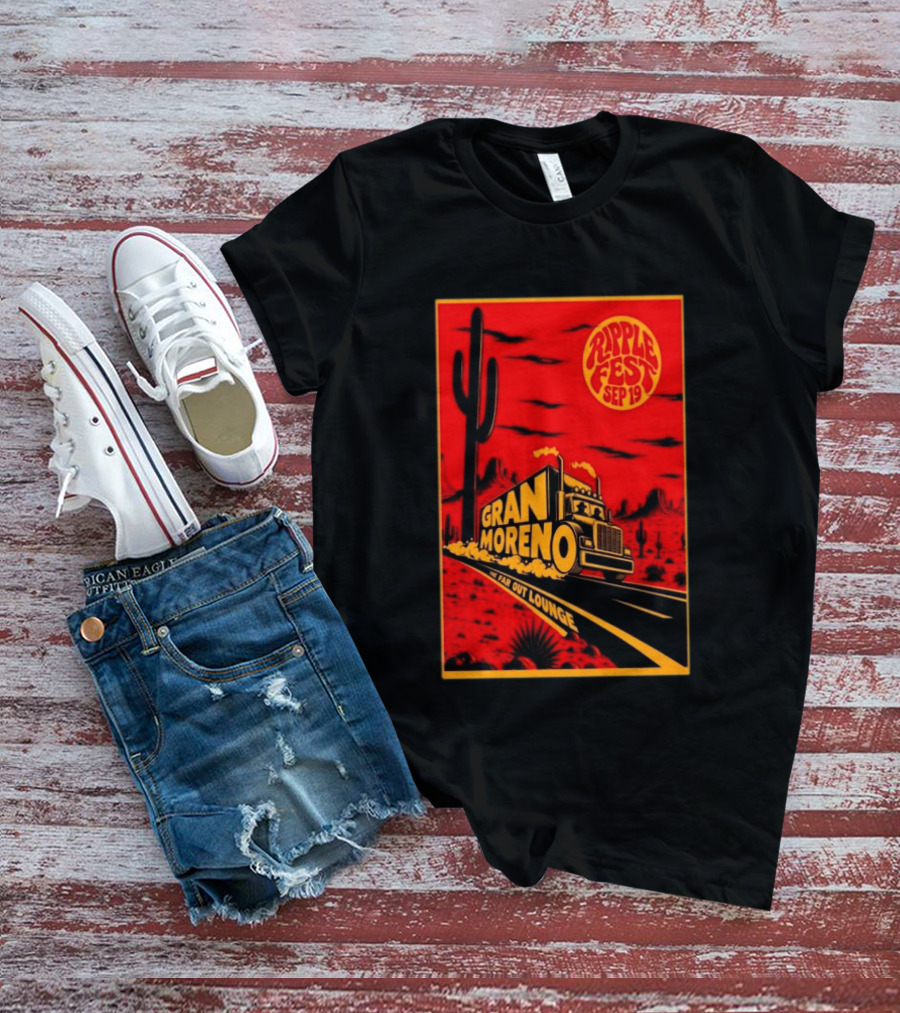 Gran Moreno Ripplefest Texas The Far Out Lounge September 19 2026 T-Shirt