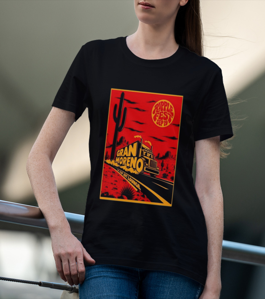 Gran Moreno Ripplefest Texas The Far Out Lounge September 19 2026 T-Shirt