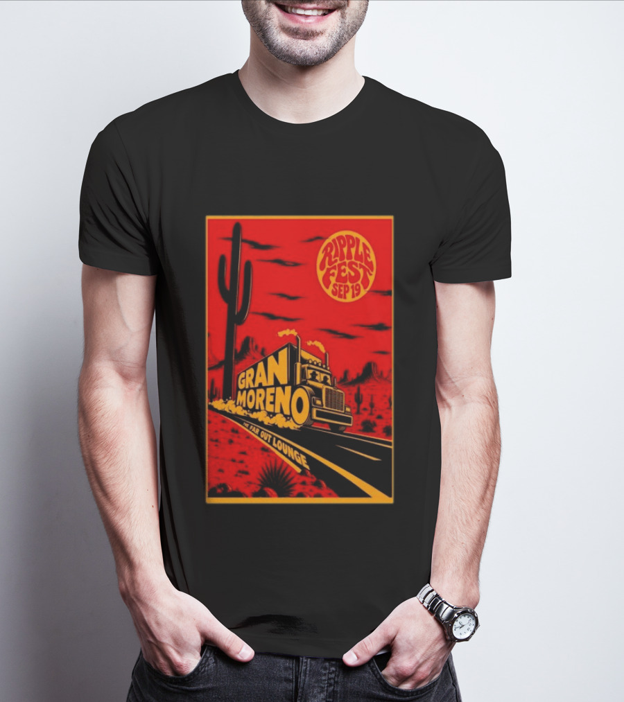 Gran Moreno Ripplefest Texas The Far Out Lounge September 19 2026 T-Shirt