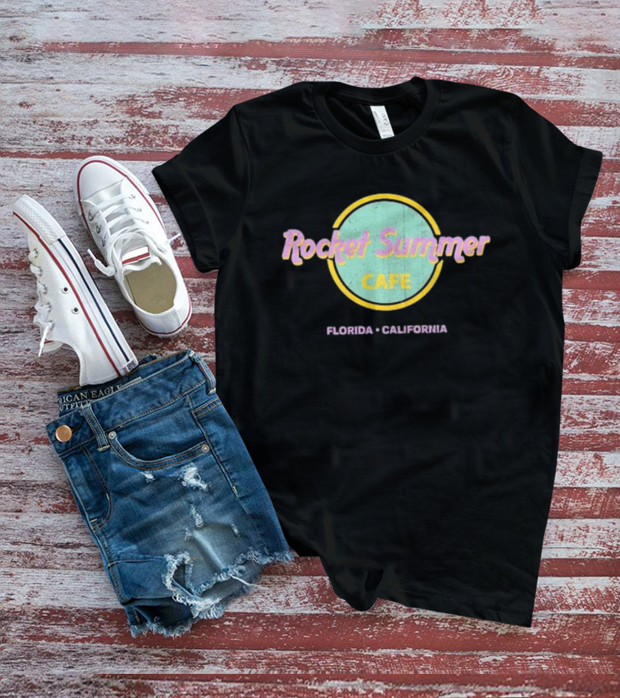 Rocket Summer Cafe Florida California T-Shirt