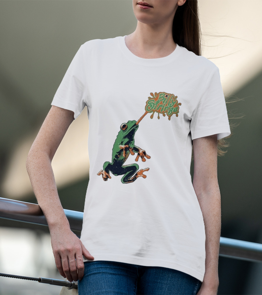 Billy Strings Frog With Orange Tongue And Fruit T-Shirt