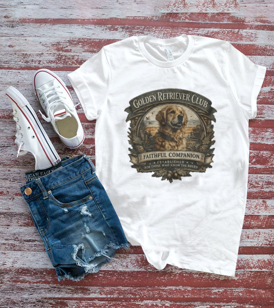 Golden Retriever Club Faithful Companion Established For Those Who Know The Breed T-Shirt