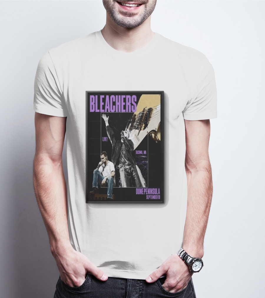 Bleachers Live Tacoma WA Dune Peninsula September 19 T-Shirt
