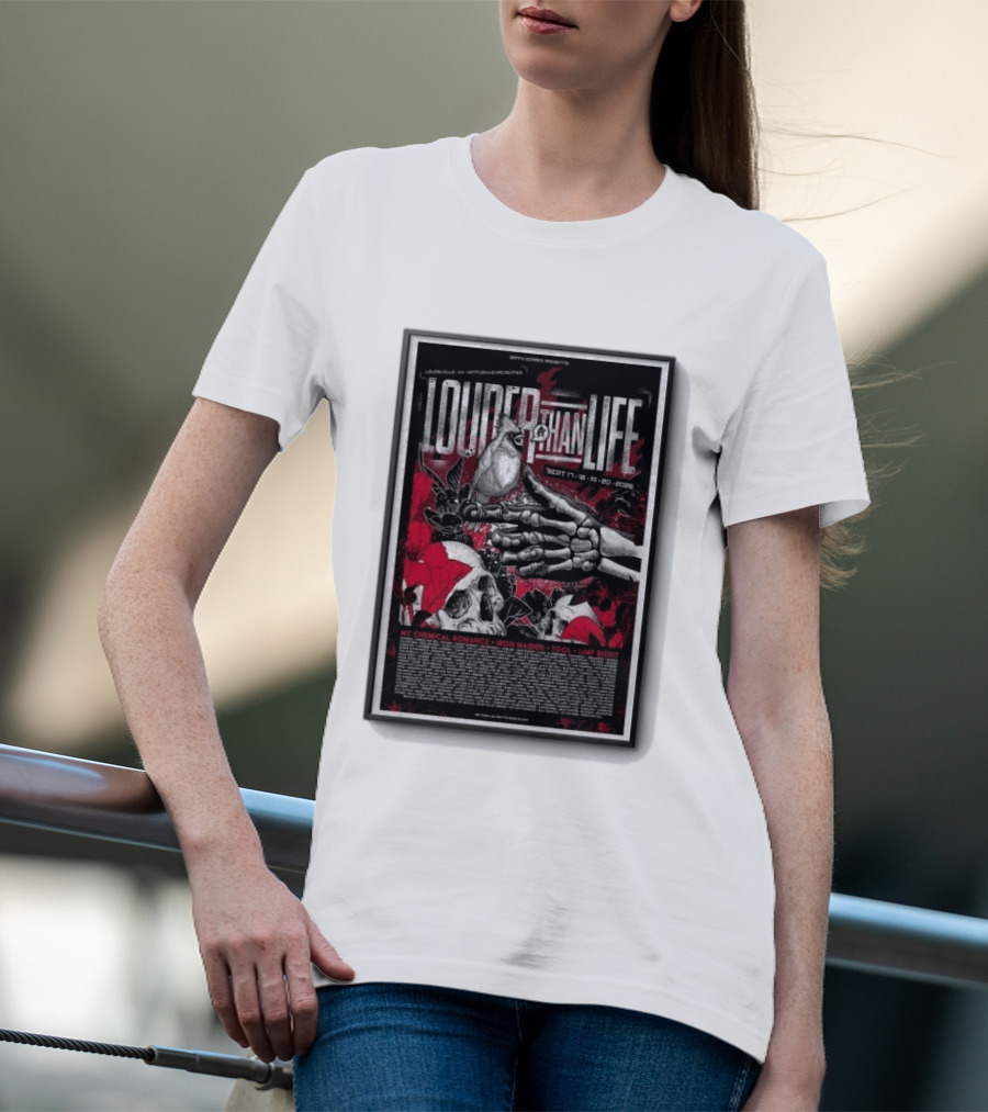 Louder Than Life Festival 2026 My Chemical Romance Iron Maiden Tool Limp Bizkit T-Shirt