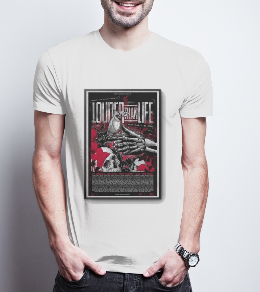 Louder Than Life Festival 2026 My Chemical Romance Iron Maiden Tool Limp Bizkit T-Shirt