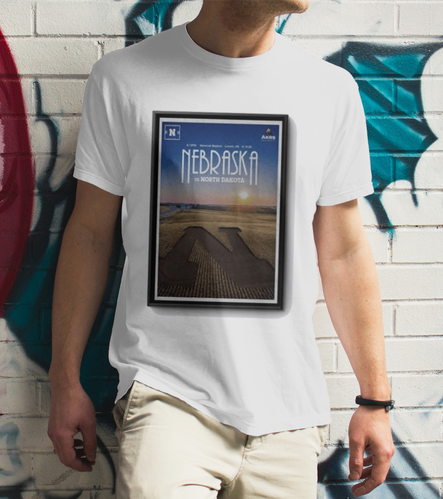 NEBRASKA Vs NORTH DAKOTA Memorial Stadium Lincoln Sep 19 2026 College Football T-Shirt