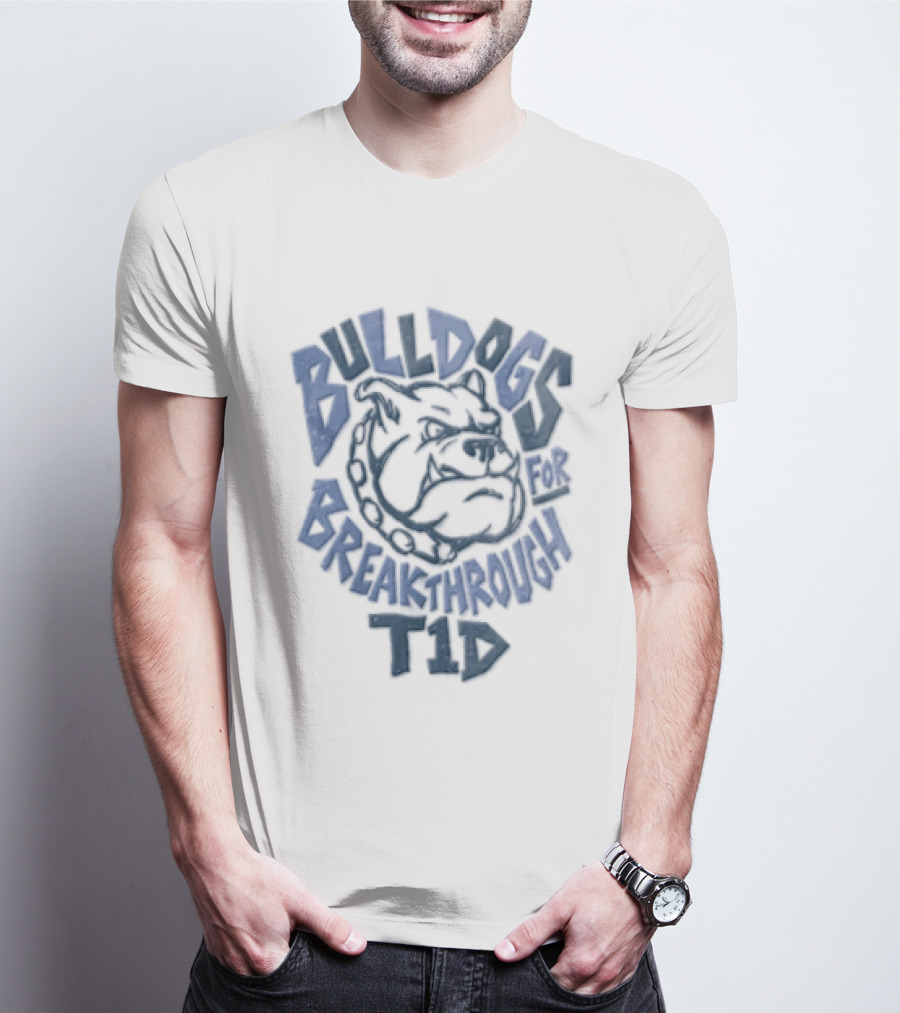 St. Bernadette Bulldogs Breakthrough Type 1 Into Type None T-Shirt