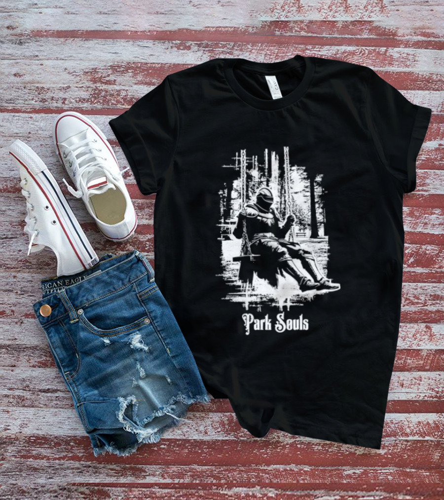 Armored Knight Park Souls Iconic Medieval Warrior T-Shirt
