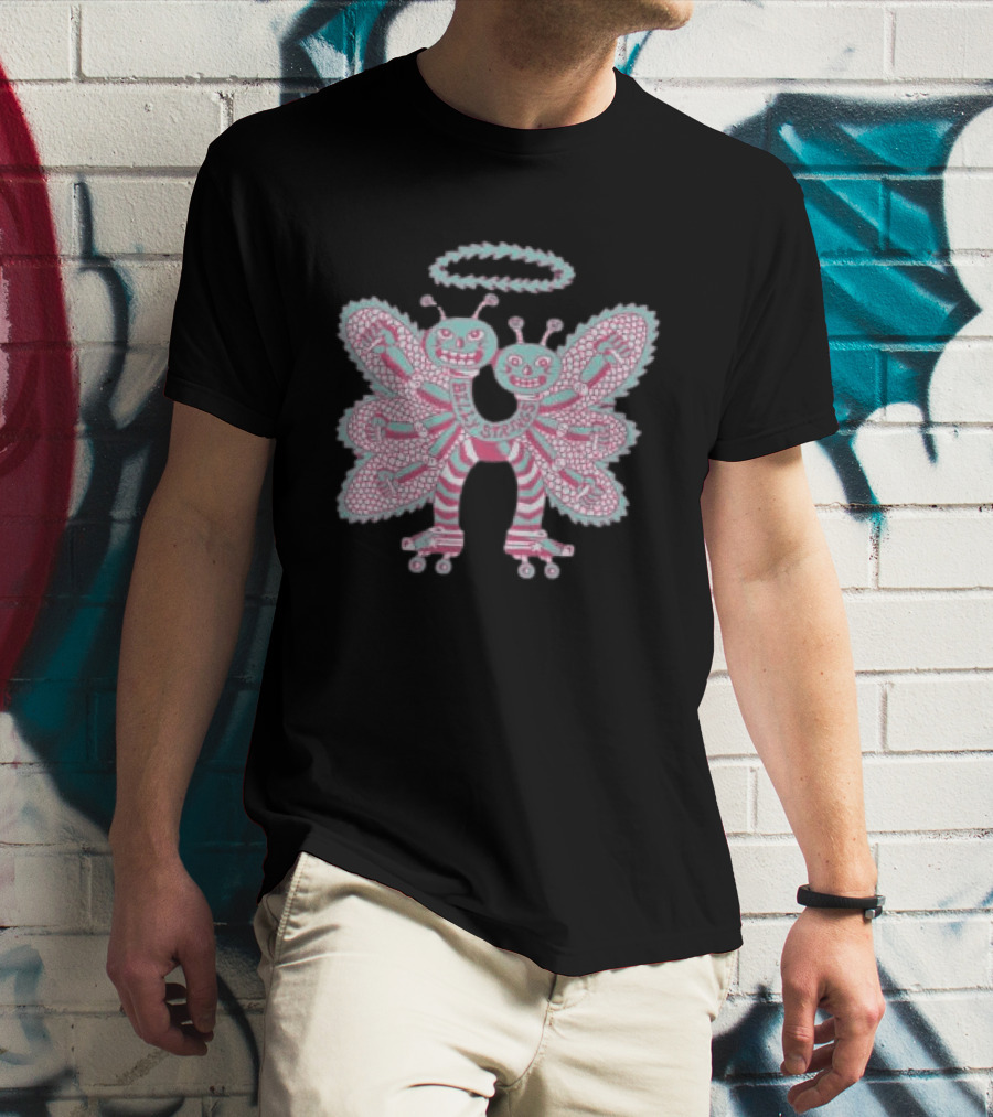 Billy Strings Twin Butterflies Roller Skates Halo T-Shirt